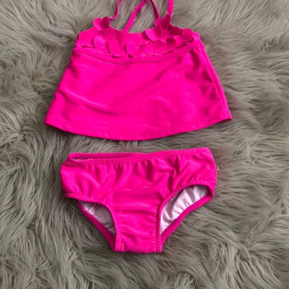 CARTERS Baby Girls Fuchsia Two Pieces Swimwear